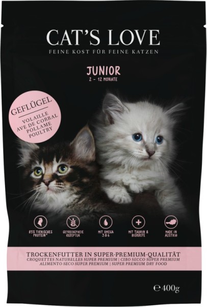 CAT'S LOVE TROCKEN JUNIOR Geflügel 400g