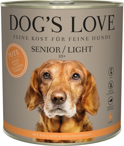 DOG'S LOVE SENIOR Pute Light 800g