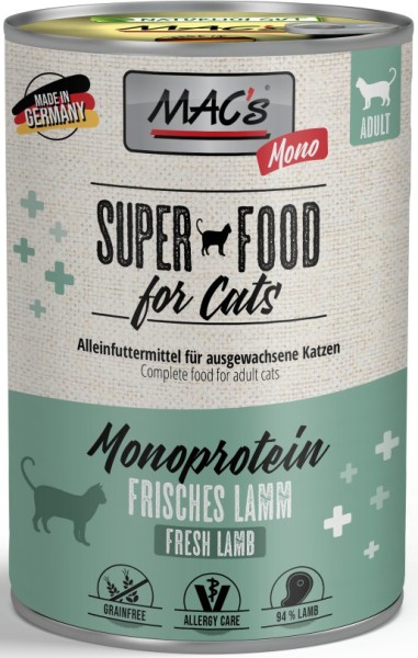 Macs Cat Mono Sensitive Lamm 400g Dose