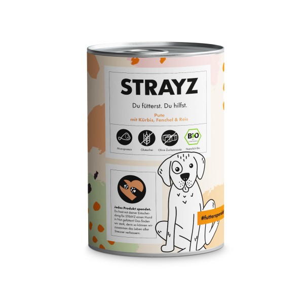 STRAYZ Hund NF Pute BIO 400gD