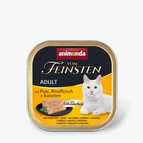 Animonda vom Feinsten mit Schlemmerkern mit Pute, Rindfleisch & Karotten 100g