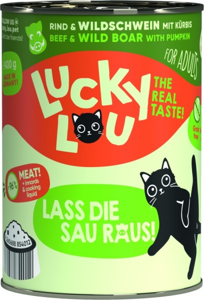 Lucky Lou Dose Lifestage Adult Rind + Wildschwein 400g