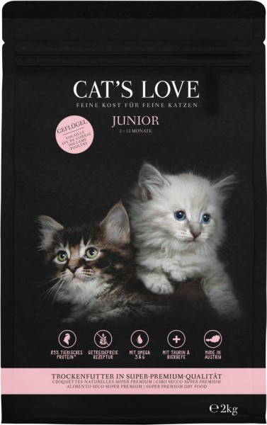 CAT'S LOVE TROCKEN JUNIOR Geflügel 2kg