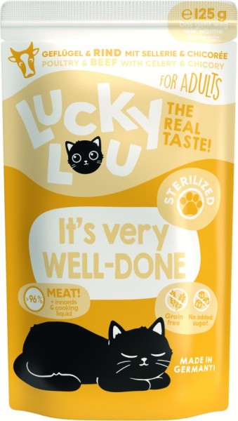 Lucky Lou PB Lifestage Sterilized Geflügel + Rind 125g