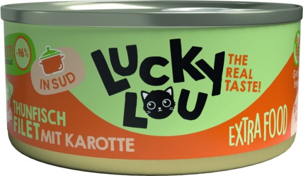 Lucky Lou Dose Extrafood Thunfischfilet mit Karotte in Br