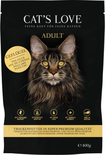 CAT'S LOVE TROCKEN ADULT Geflügel 400g